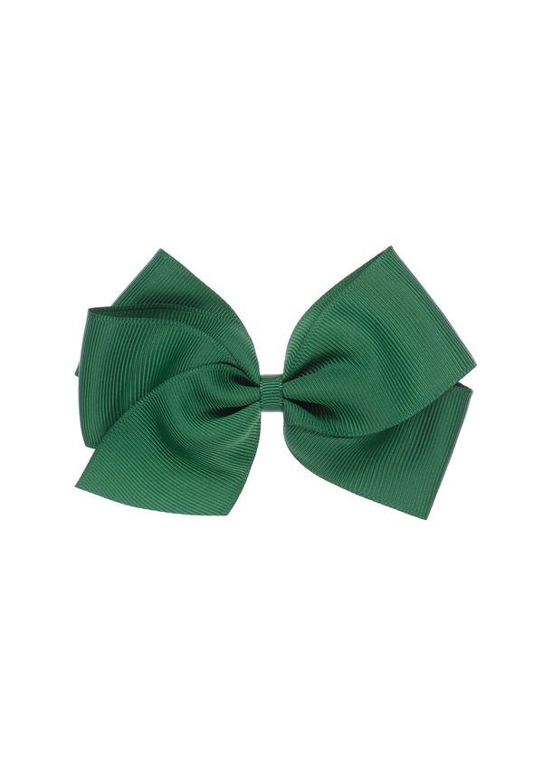 Deep Green Large Bow Clip