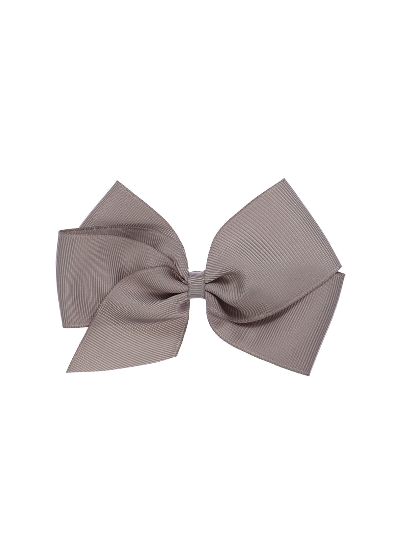 Grey Large Bow Clip