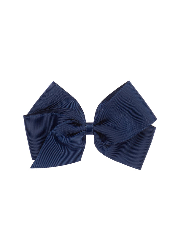 Navy Velvet Large Bow