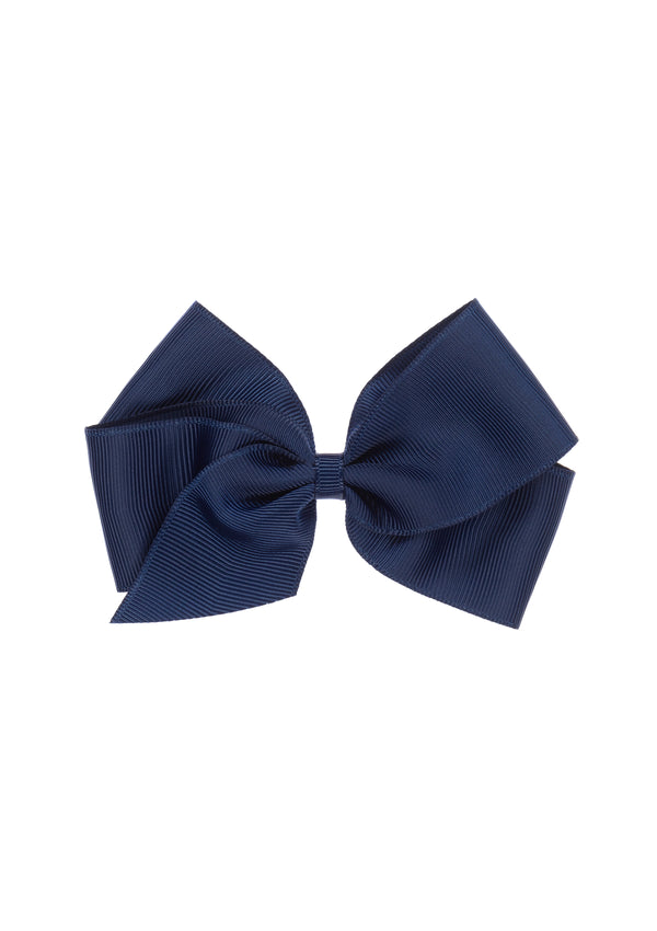 Navy Large Bow Clip