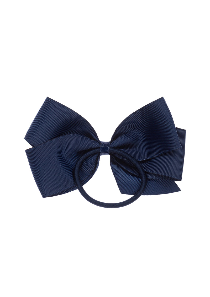 Navy Large Bow Elastic