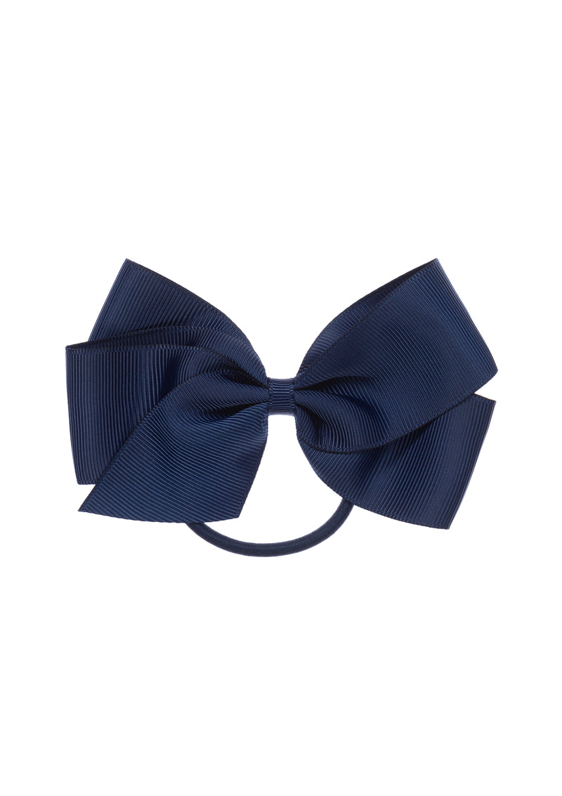 Navy Large Bow Elastic