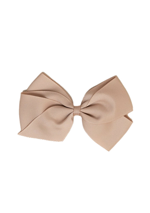 Tan Large Bow Clip