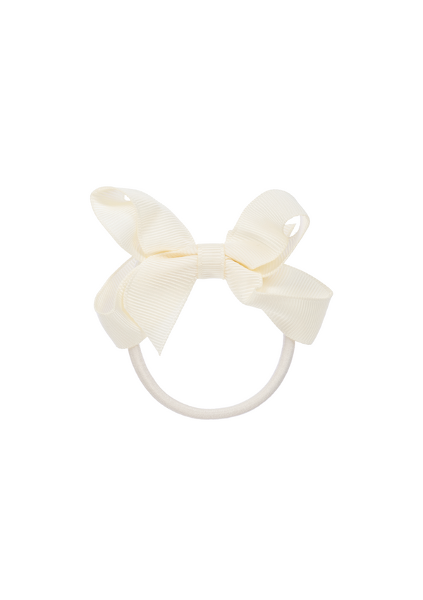 Cream Medium Bow Elastic