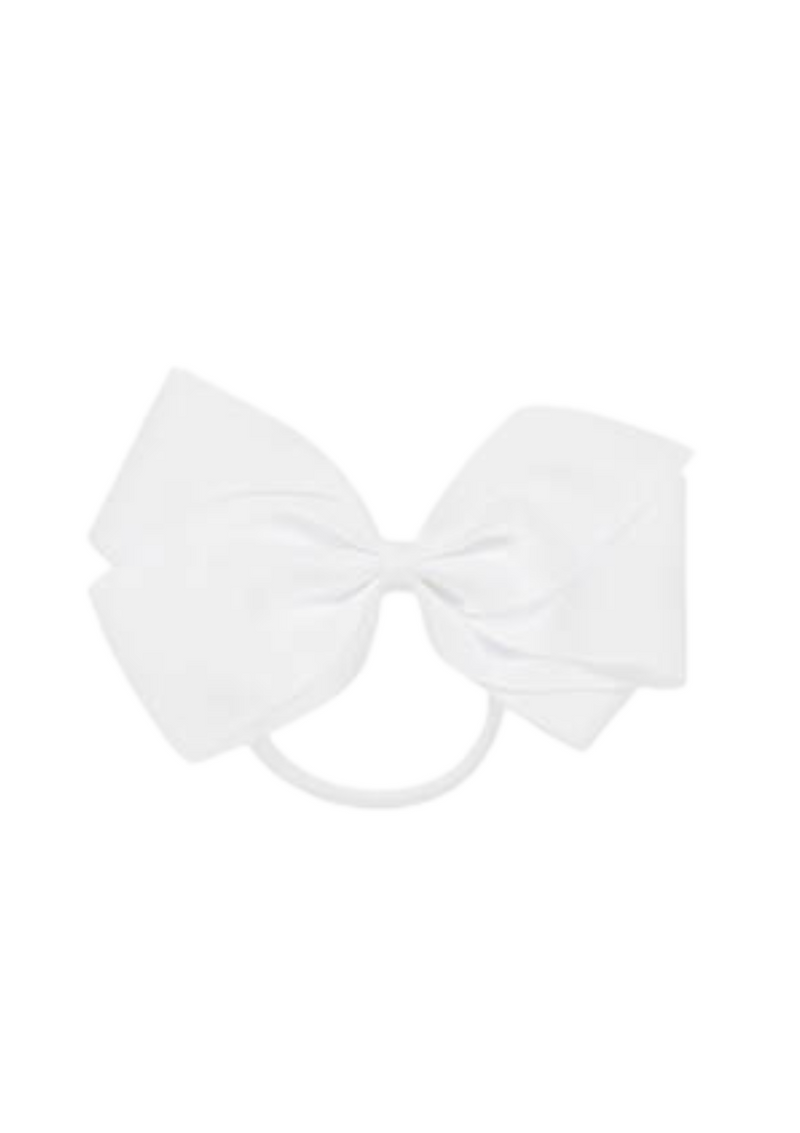 White Large Bow Elastic