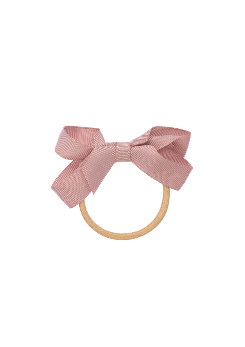 Dusty Pink Medium Bow Elastic