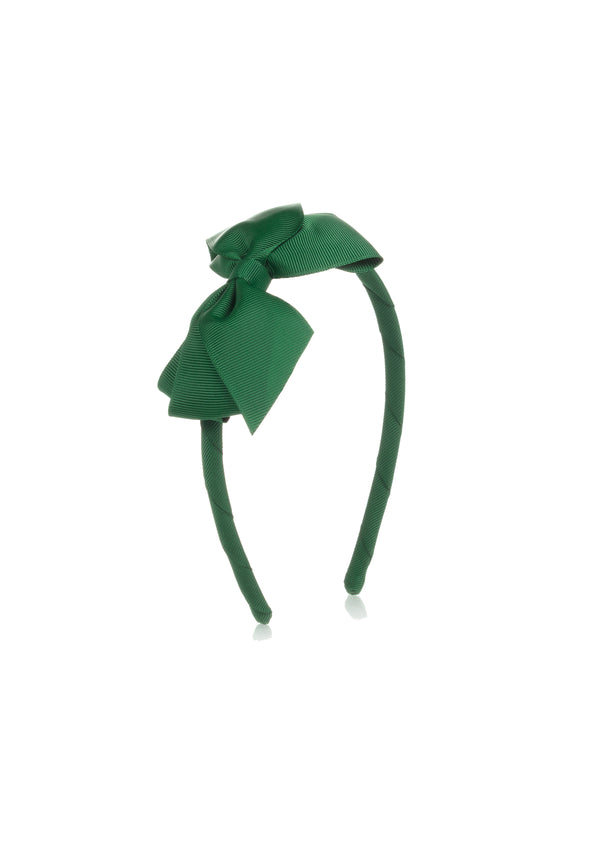 Deep Green Bow Hairband