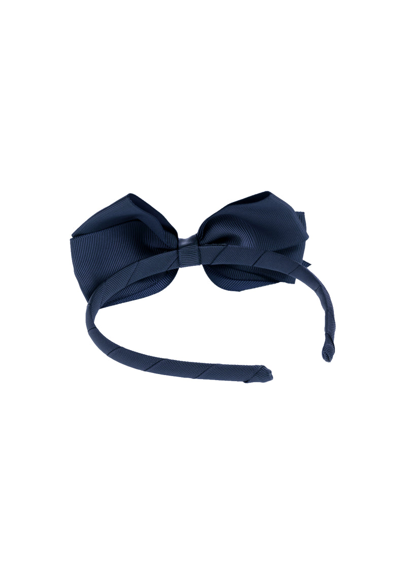 Navy Bow Hairband