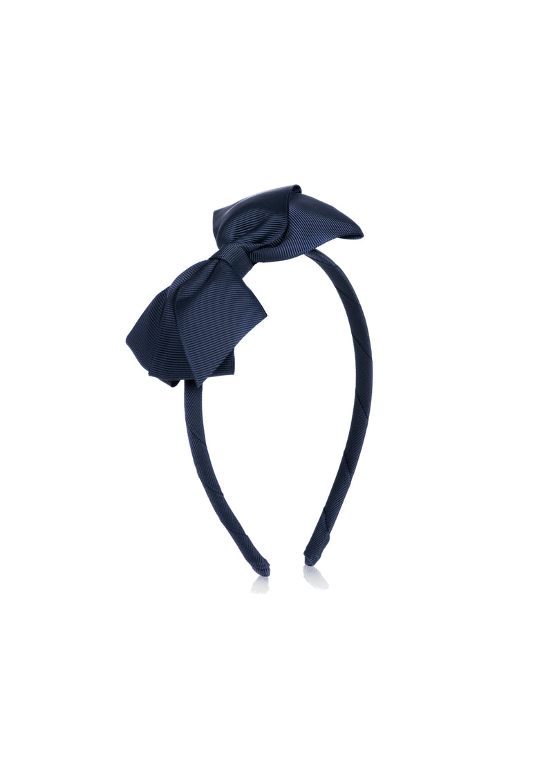 Navy Bow Hairband