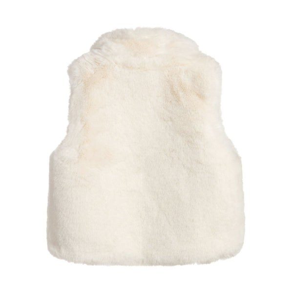 Premium Cream Faux Fur Gilet