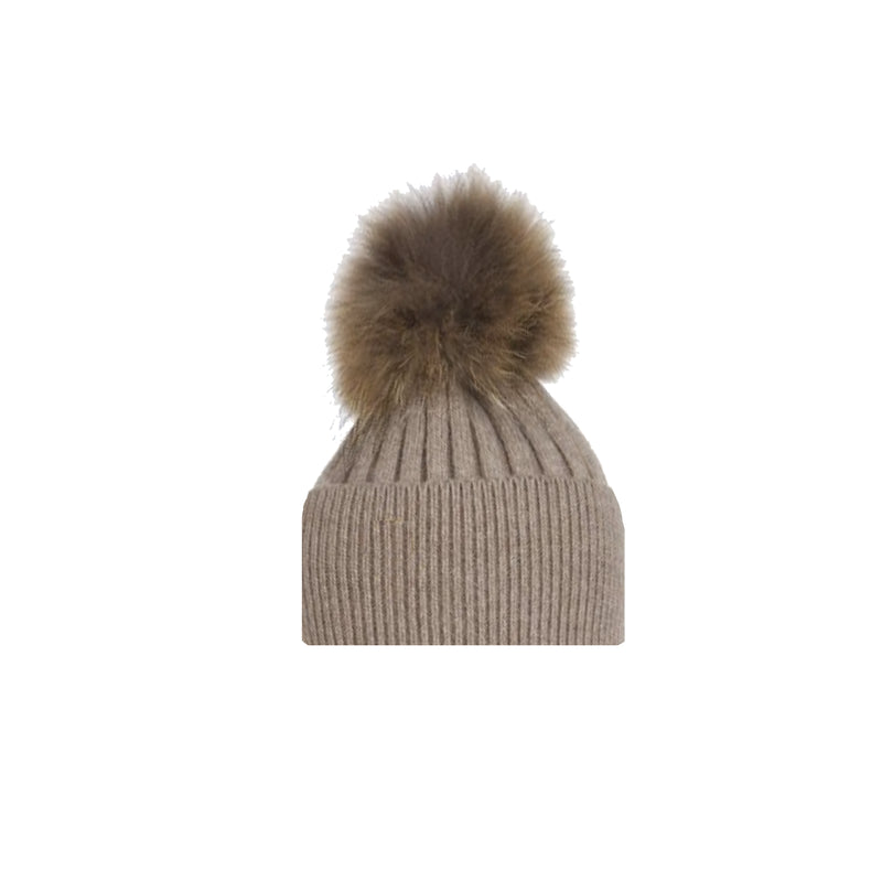 Tan Angora Hat