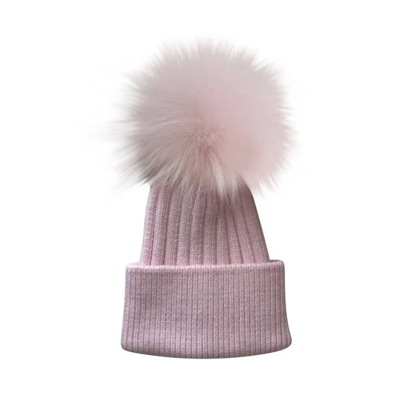 Pink Angora Hat