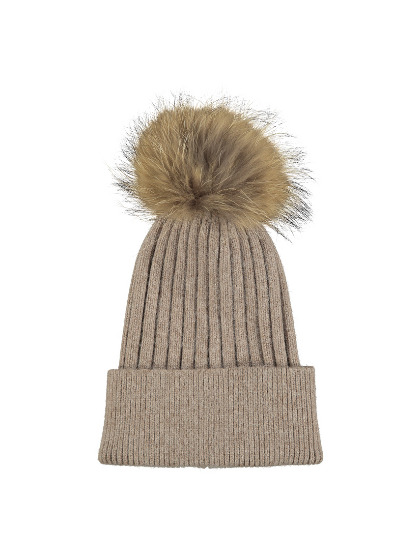 Tan Angora Hat