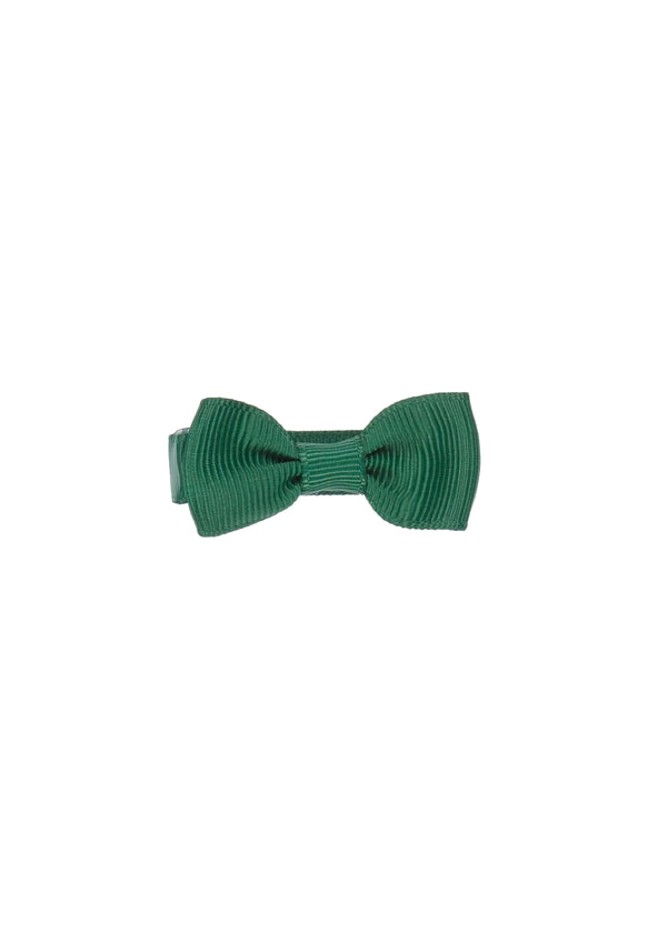 Deep Green Small Bow Clip