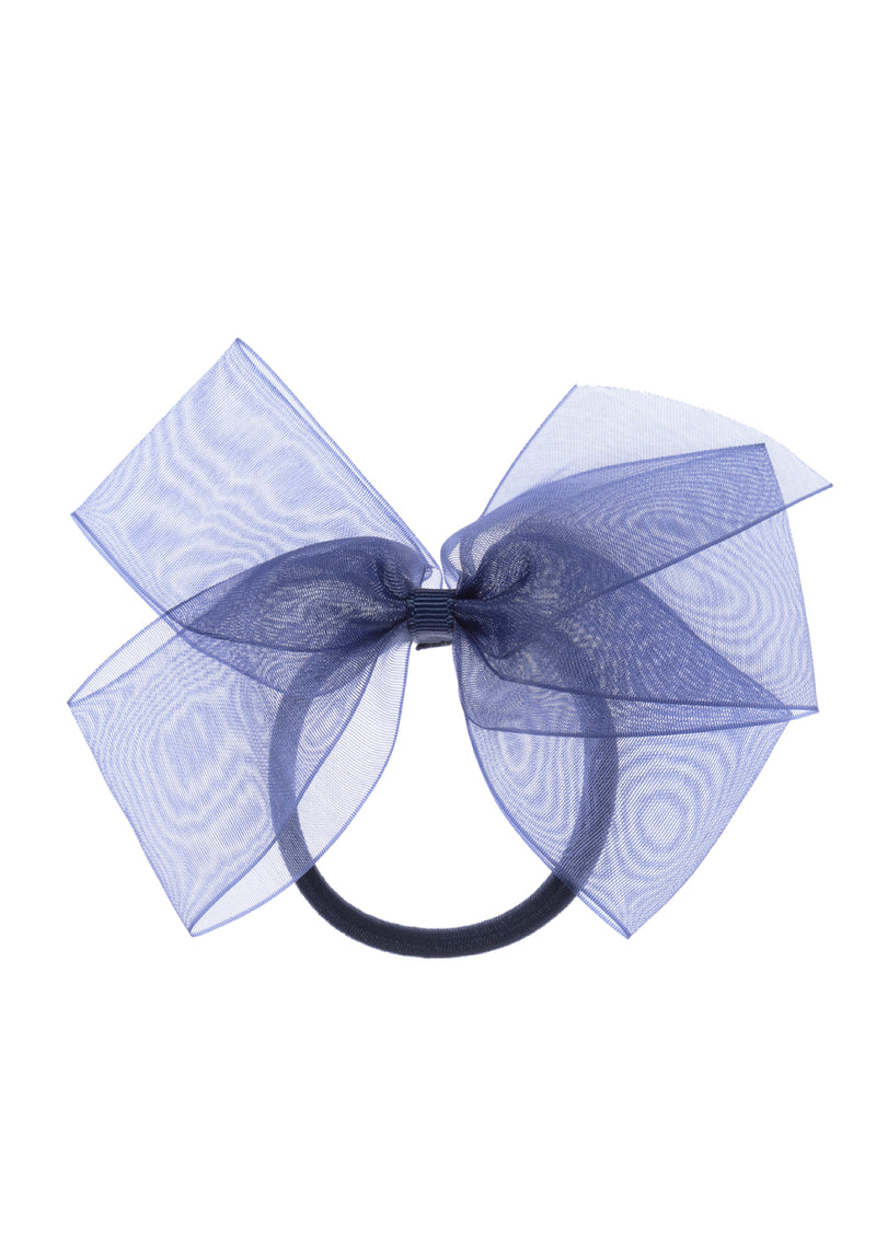 Organza Bow Navy