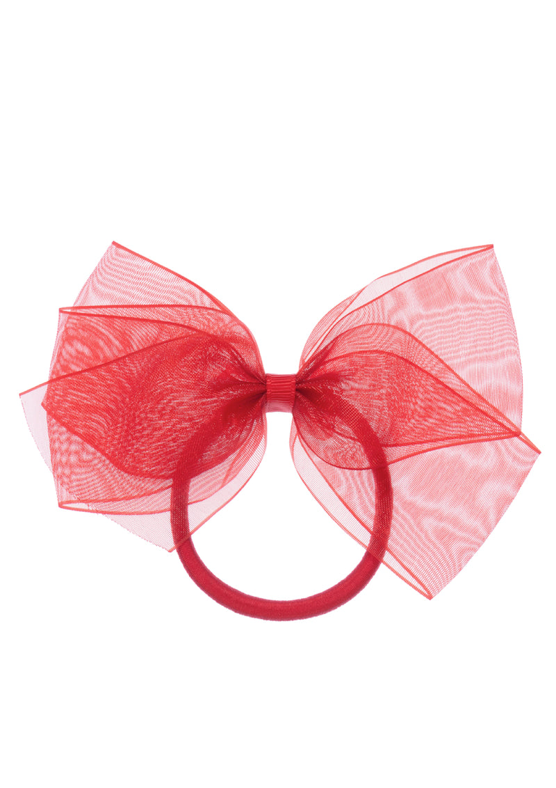 Organza Bow Red