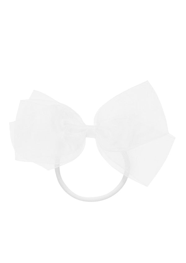 Organza Bow White