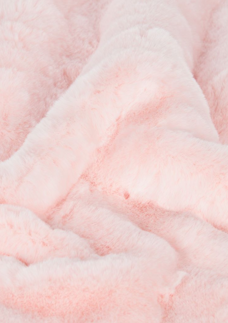 Pink Faux Fur Blanket