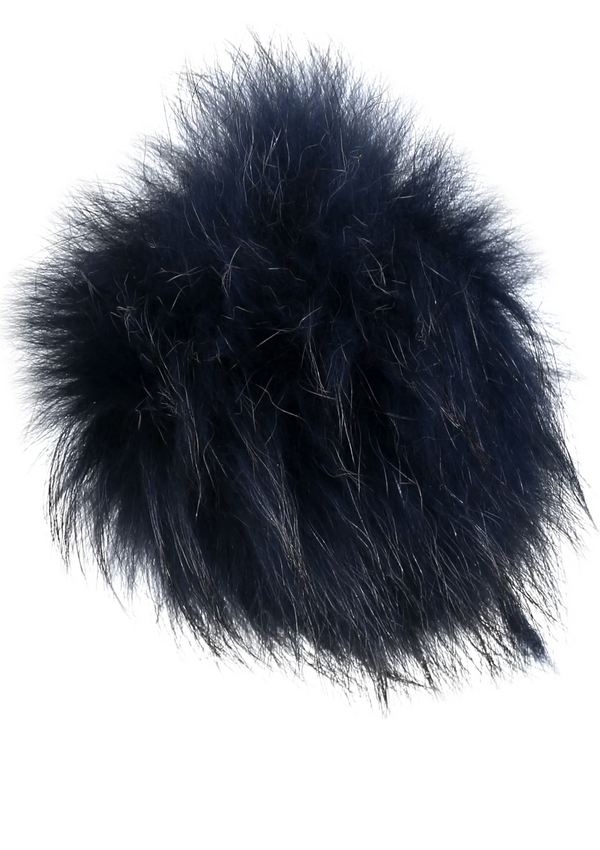 Navy Angora Hat