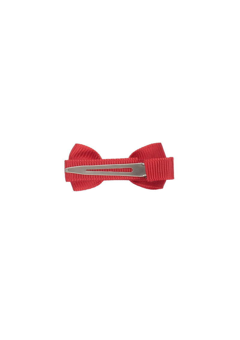 Red Small Bow Clip