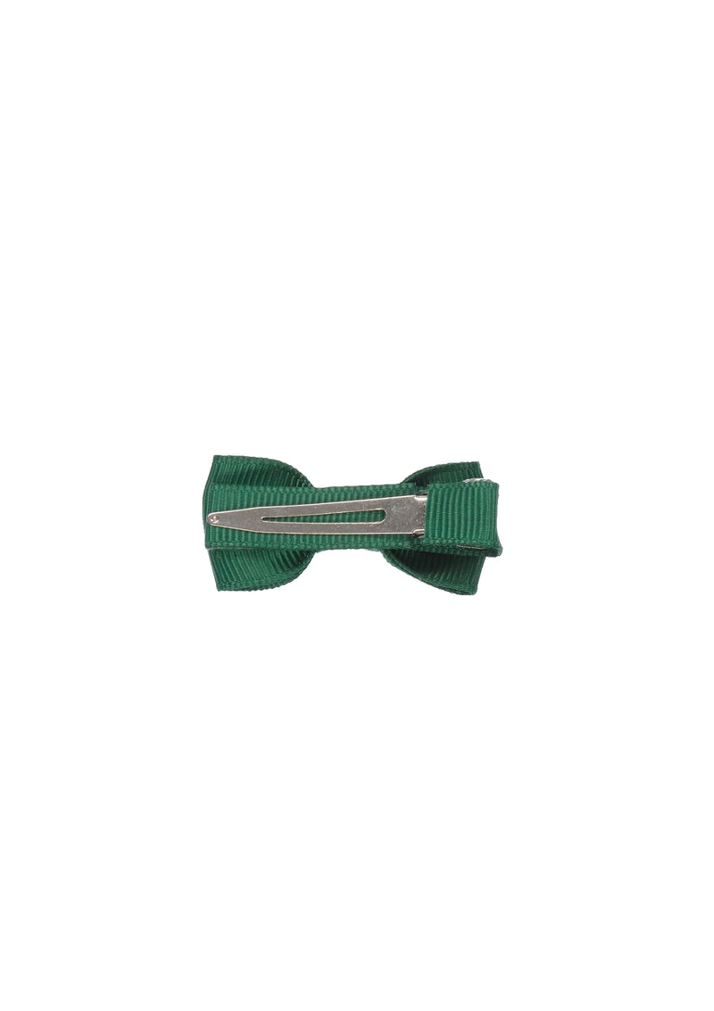 Deep Green Small Bow Clip