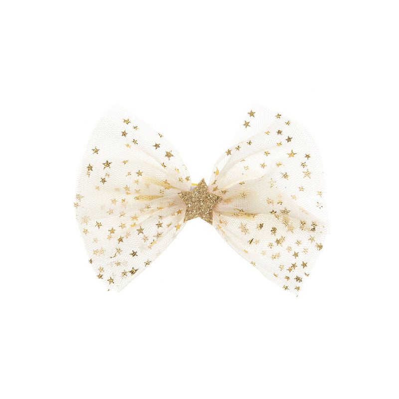 Cream Star Tulle Bow