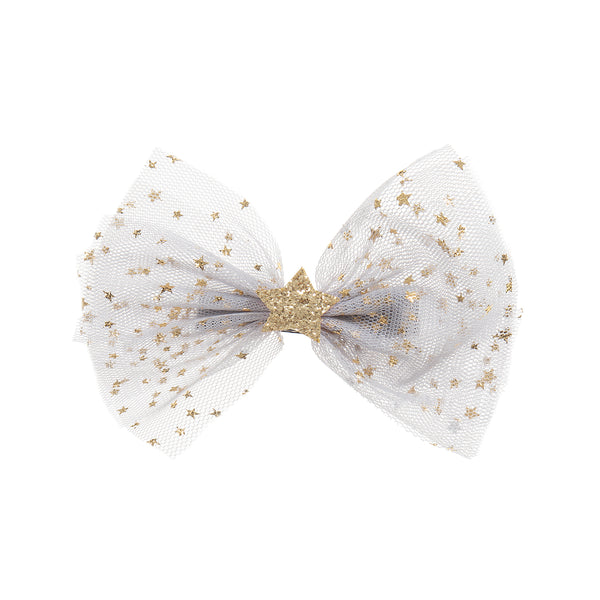 Grey Star Tulle Bow