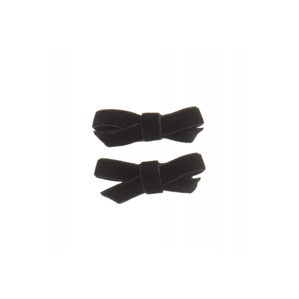 Black Mini Velvet Bows (2 Pack)