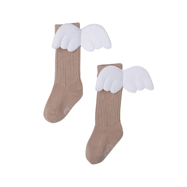 Beige Wings Socks